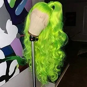 Hair | 22 Neon Green Body Wavy Lace Front New | Poshmark display picture 3